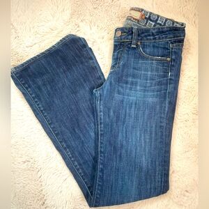 PAIGE Dark Blue Wide Leg Jeans
